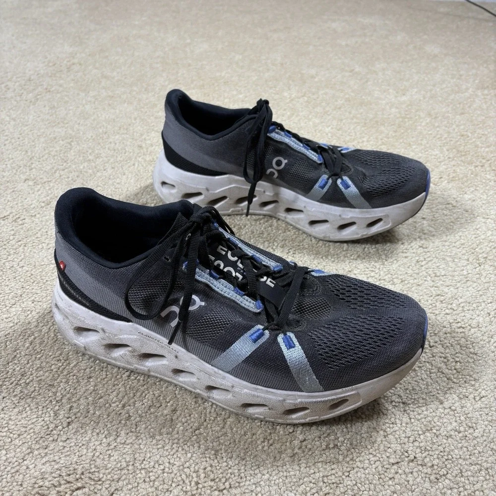 On Cloud Eclipse Shoes Black Frost Women Size 11M Sneakers Trainers Cloudeclipse